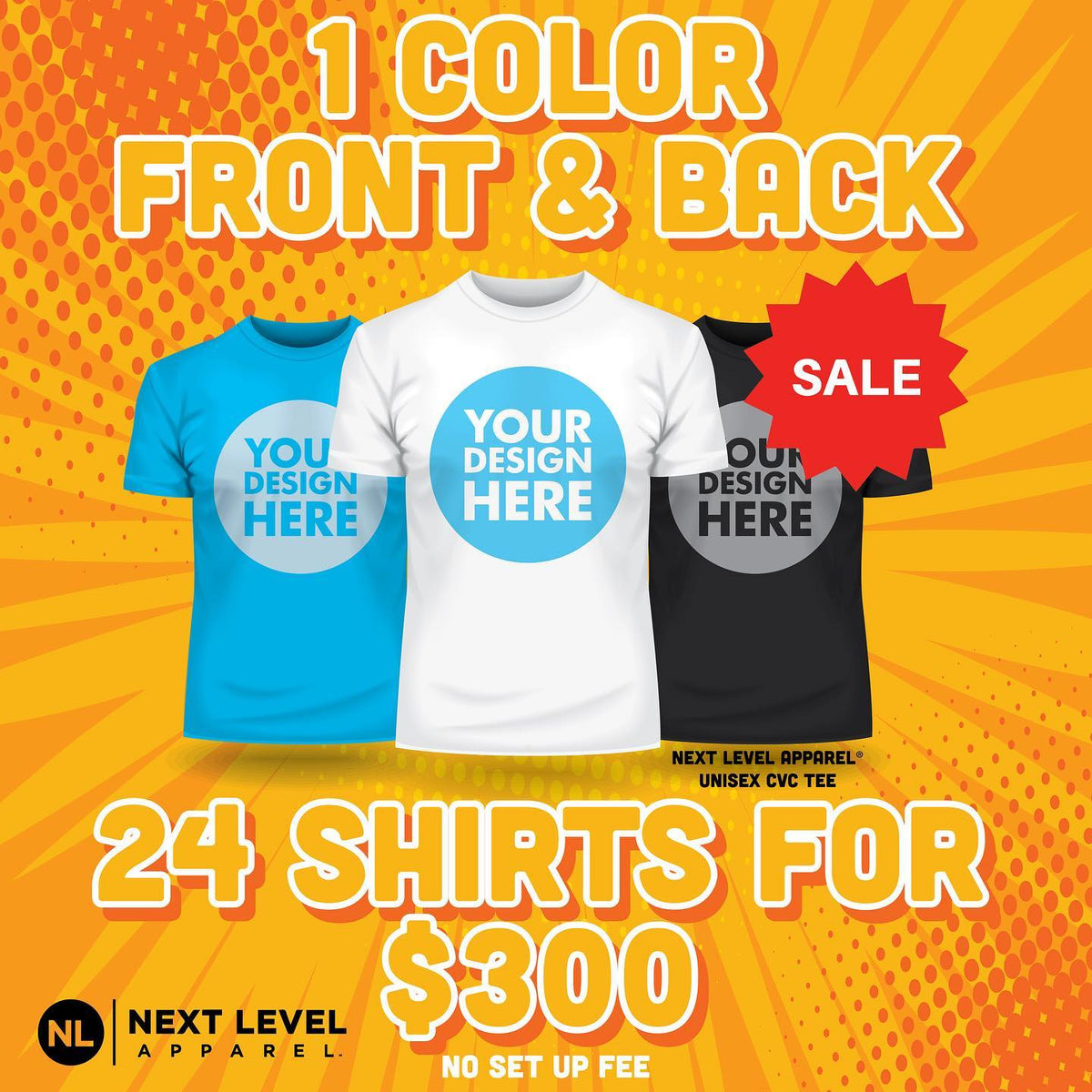 T Shirt Package theprintshopco